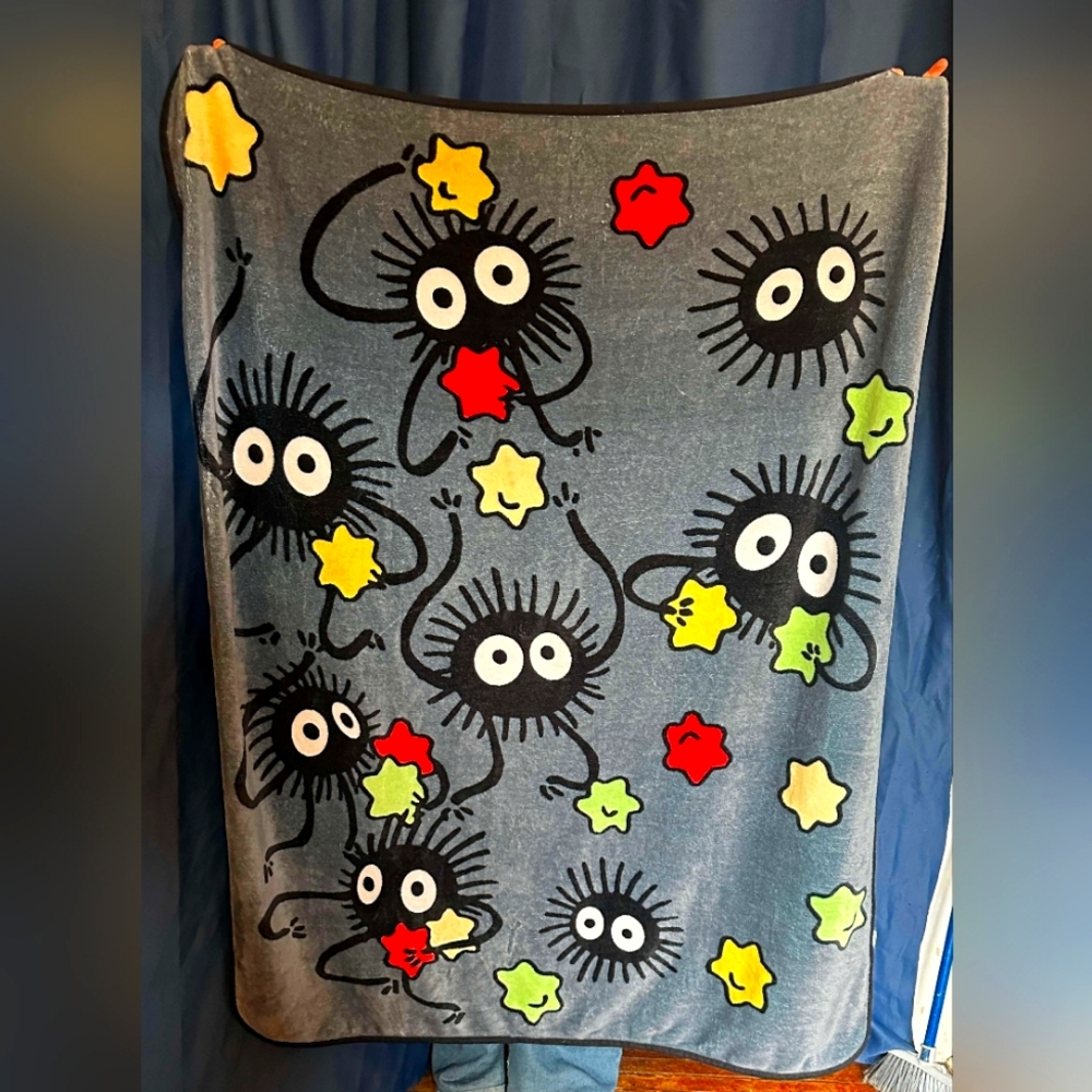 Studio Ghibli Spirited Away Soot Sprite Blanket